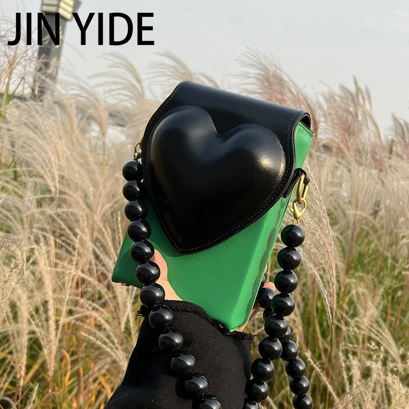 JIN YIDE Creative Design Black Bead Chain Women's Bag Chessboard Lattice Messenger Bag Small Square Bag Fashion Mobile Phone Bag
JIN YIDE Creative Design Black Bead Chain Women's Bag Chessboard Lattice Messenger Bag Small Square Bag Fashion Mobile Phone Bag