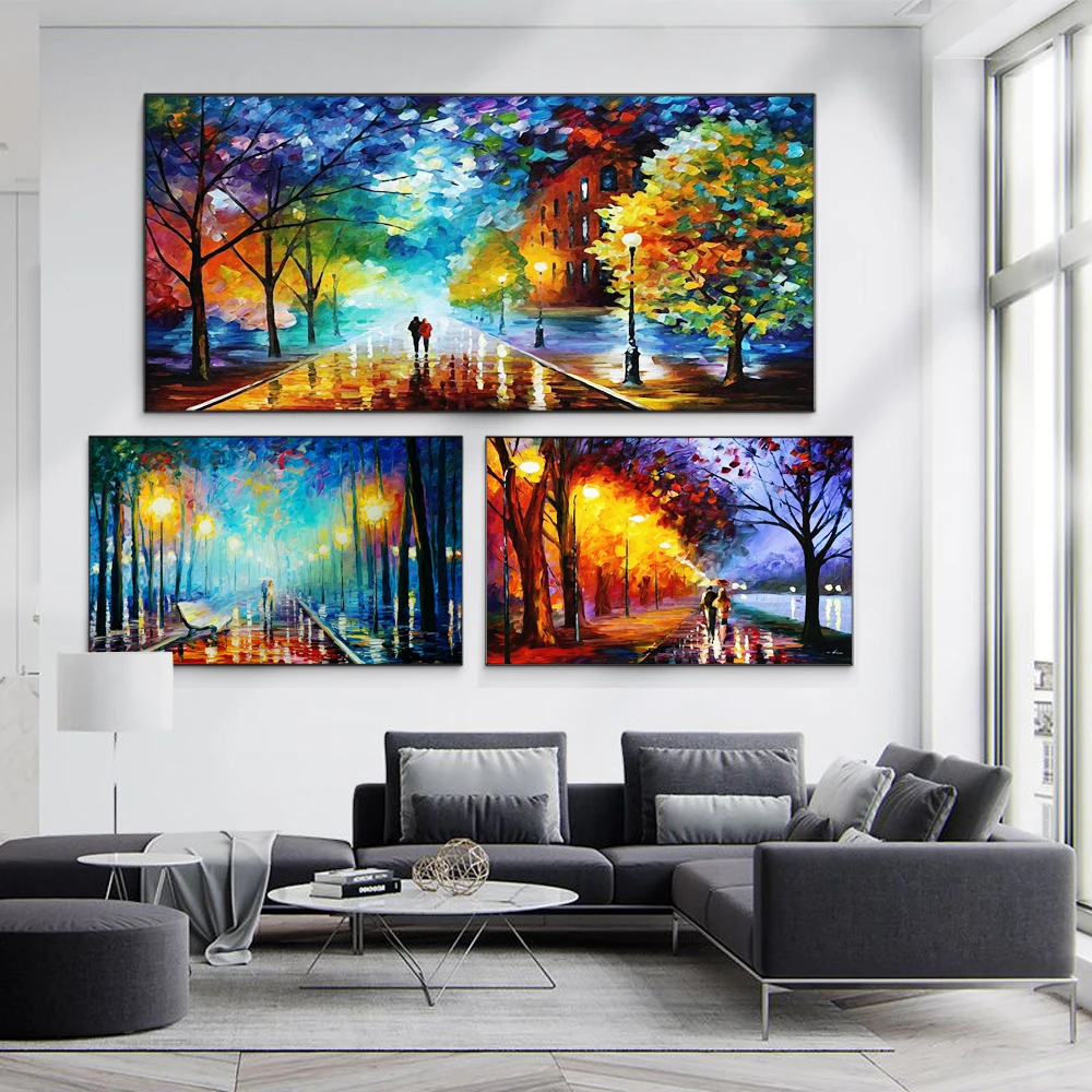 Nordic abstract oil painting lovers in the rain at night Canvas painting office living room corridor home decoration murals
Nordic abstract oil painting lovers in the rain at night Canvas painting office living room corridor home decoration murals