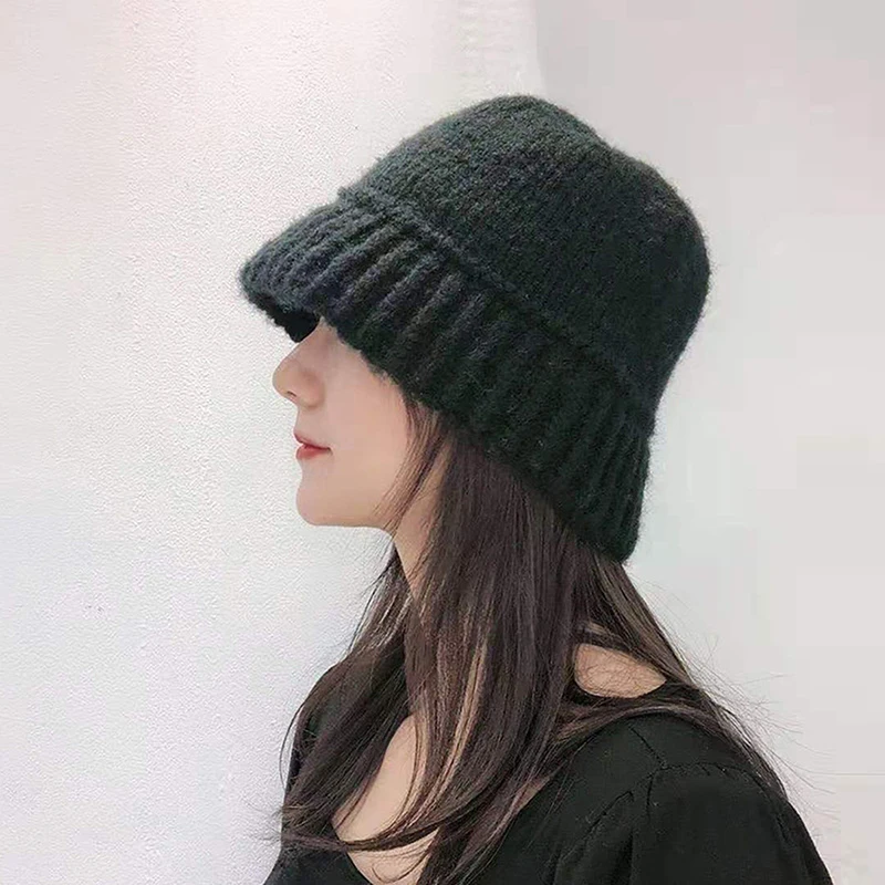 Women's Winter Knitted Hat Woolen Twist Fisherman Hat Short Brim Stitching Beanie Basin Hat Girl's Warm Casual Hat Autumn New
Women's Winter Knitted Hat Woolen Twist Fisherman Hat Short Brim Stitching Beanie Basin Hat Girl's Warm Casual Hat Autumn New