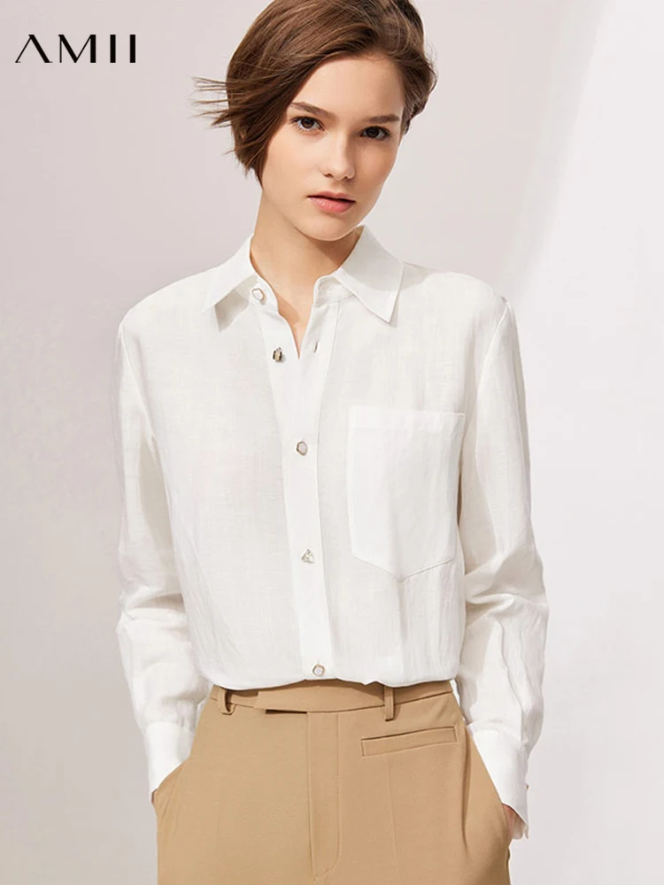 Amii Minimalism Office Lady Shirts Elegant Button up Shirts Fashion White Blouse For Women Loose Blusas Female Tops 12140759
Amii Minimalism Office Lady Shirts Elegant Button up Shirts Fashion White Blouse For Women Loose Blusas Female Tops 12140759