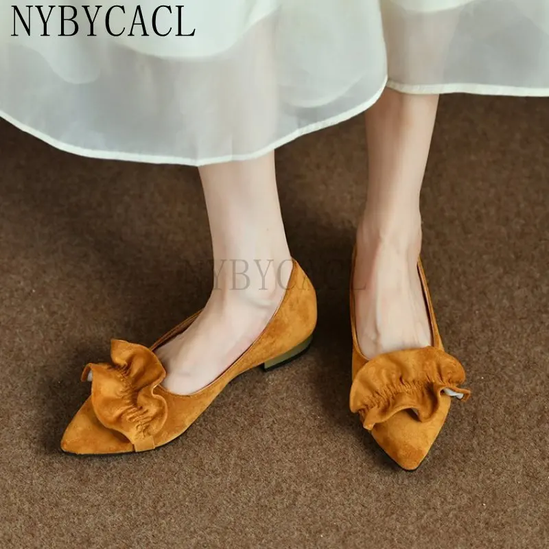 2023 New Pointed-Toe Suede Wrinkle Women Shoes Slip-On Shallow Low-heels Pump Fashion Sheos Woman Spring and Fall Fashion flatti
2023 New Pointed-Toe Suede Wrinkle Women Shoes Slip-On Shallow Low-heels Pump Fashion Sheos Woman Spring and Fall Fashion flatti