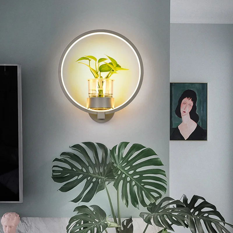 Modern Led Wall Lamp Creative Plant Nordic Sconce Wrought Iron Bedroom Bedside Balcony Aisle Indoor Kitchen Decorative New Light
Modern Led Wall Lamp Creative Plant Nordic Sconce Wrought Iron Bedroom Bedside Balcony Aisle Indoor Kitchen Decorative New Light