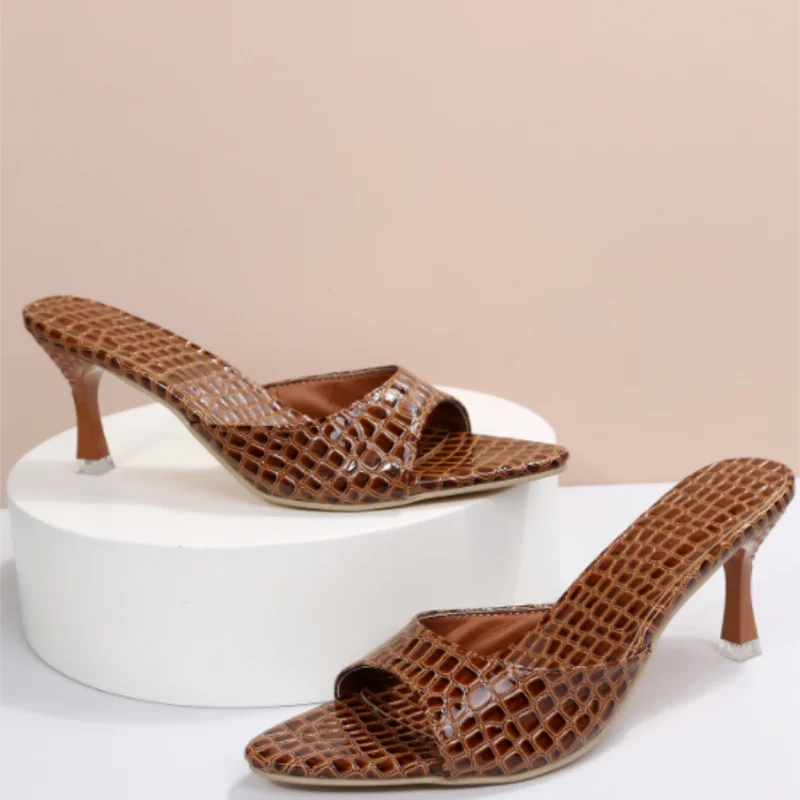 Summer Women's Slippers 2022 High Heels Shoes Open Toe Shoes Sexy Thin Heels Slides Party Dress Mujr Roman Style Banquet Sandals
Summer Women's Slippers 2022 High Heels Shoes Open Toe Shoes Sexy Thin Heels Slides Party Dress Mujr Roman Style Banquet Sandals