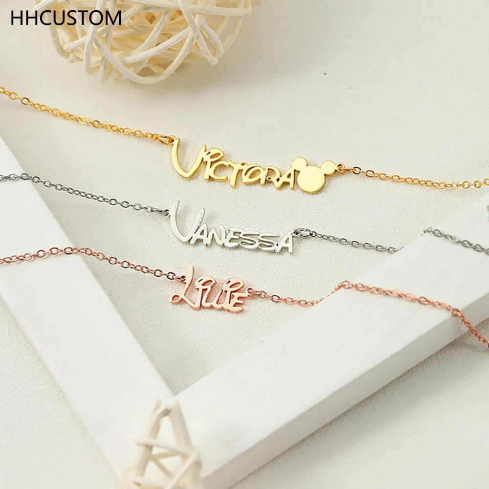 HHCUSTOM Custom Kids Name Necklace Personality Stainless Steel Cartoon Nameplate Pendant Choker Jewelry For Child Birthday Gift
HHCUSTOM Custom Kids Name Necklace Personality Stainless Steel Cartoon Nameplate Pendant Choker Jewelry For Child Birthday Gift