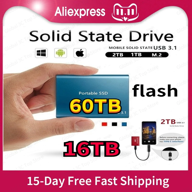 100% original Hd Externo Ssd External Hard Drive SSD 8TB Mobile Hard Disk Portable Hard Disk Ssd Hard Disk Laptop Computer 16TB
100% original Hd Externo Ssd External Hard Drive SSD 8TB Mobile Hard Disk Portable Hard Disk Ssd Hard Disk Laptop Computer 16TB