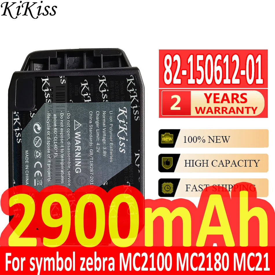 KiKiss 2900mAh Battery for Symbol Zebra for Motorola MC2100 MC2180 MC21 82-150612-01 Batteria + Tracking Number
KiKiss 2900mAh Battery for Symbol Zebra for Motorola MC2100 MC2180 MC21 82-150612-01 Batteria + Tracking Number