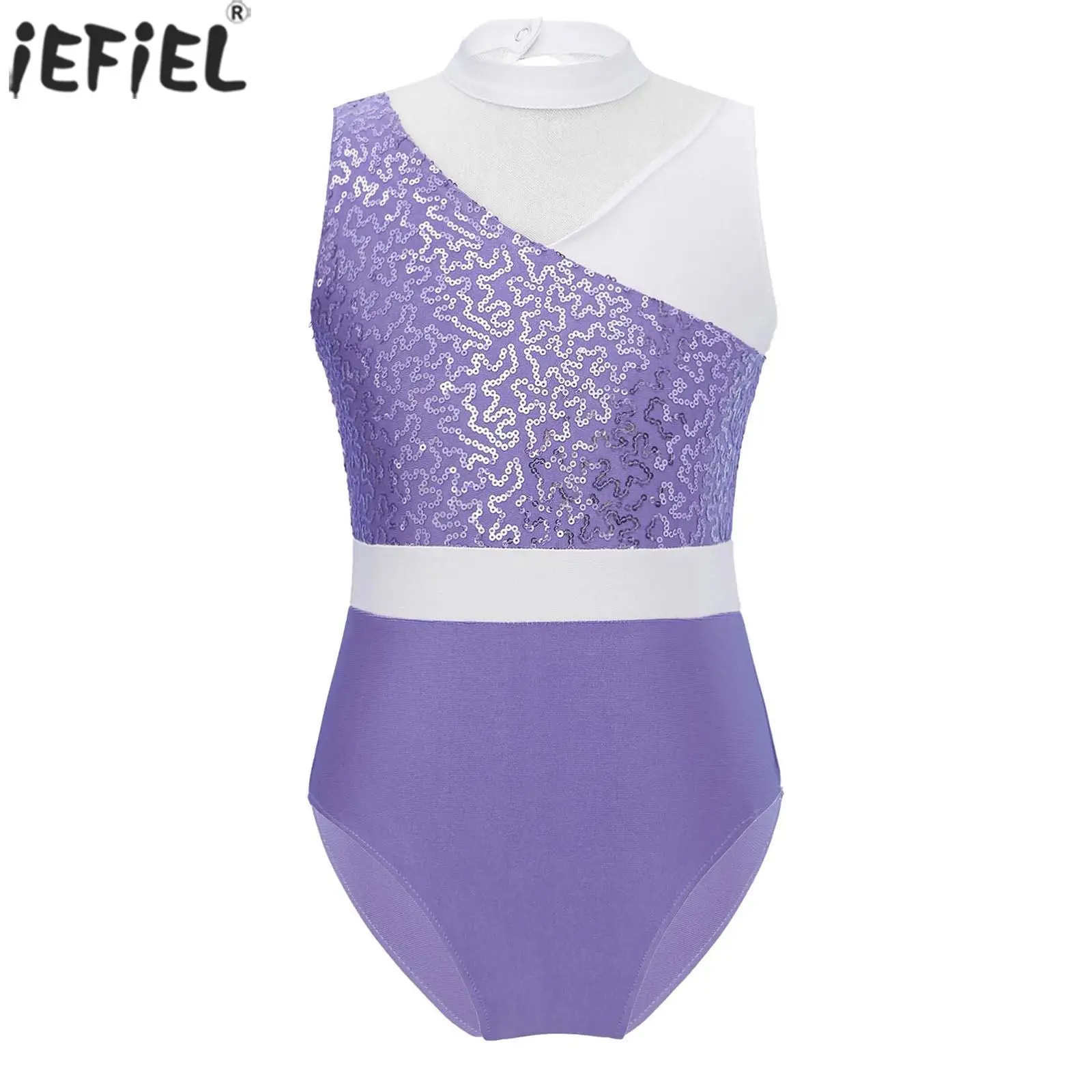 Teenage Girls Dance Clothing Stylish Sleeveless Round Neck Sequins Decor Patchwork Style Backless Dance Leotard Kids Dancewear
Teenage Girls Dance Clothing Stylish Sleeveless Round Neck Sequins Decor Patchwork Style Backless Dance Leotard Kids Dancewear