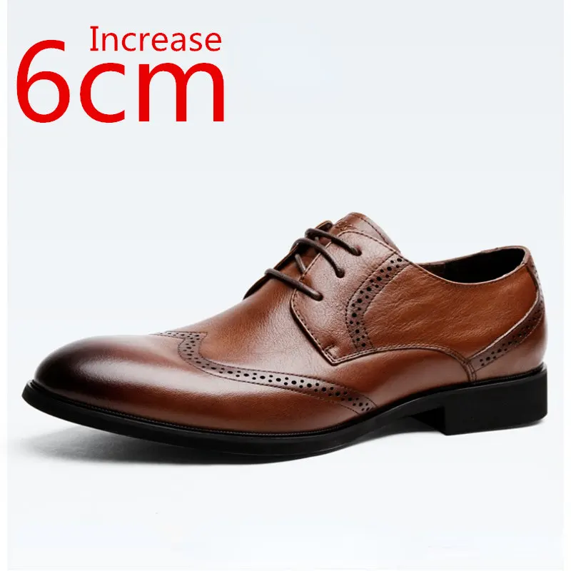 Brogues Carved Genuine Leather Men Shoes British Height Increasing Business Casual 6cm Heightening Shoe Men Formal Leather Shoes
Brogues Carved Genuine Leather Men Shoes British Height Increasing Business Casual 6cm Heightening Shoe Men Formal Leather Shoes