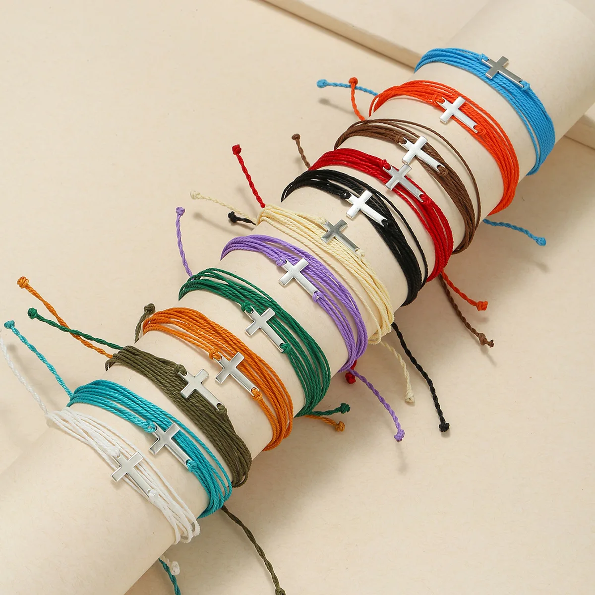 Summer Beach Bohemia Weaved Wax Rope Bracelet Women Adjustable Braided Jesus Cross Bracelet for Women Jewelry Pulsera Mujer
Summer Beach Bohemia Weaved Wax Rope Bracelet Women Adjustable Braided Jesus Cross Bracelet for Women Jewelry Pulsera Mujer