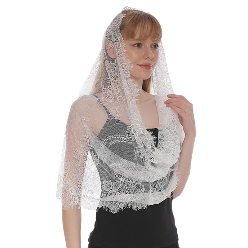 Chapel Veil Catholic Mass Lace Head Scarf For Church Spanish Embroidered Shawl Lace Mantilla Catholic Church Chapel Veil X4YC
Chapel Veil Catholic Mass Lace Head Scarf For Church Spanish Embroidered Shawl Lace Mantilla Catholic Church Chapel Veil X4YC