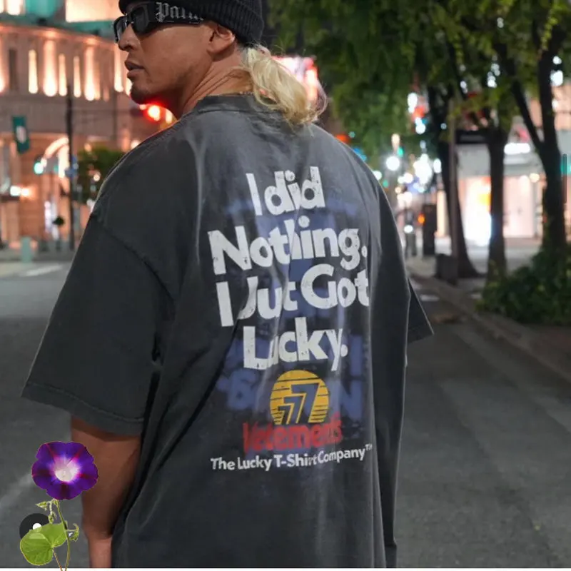 Do Old Gray Vetements T-shirt I Did Nothing Just Lucky Ovesize Men Women Letter Print T Shirt Cotton Tee
Do Old Gray Vetements T-shirt I Did Nothing Just Lucky Ovesize Men Women Letter Print T Shirt Cotton Tee