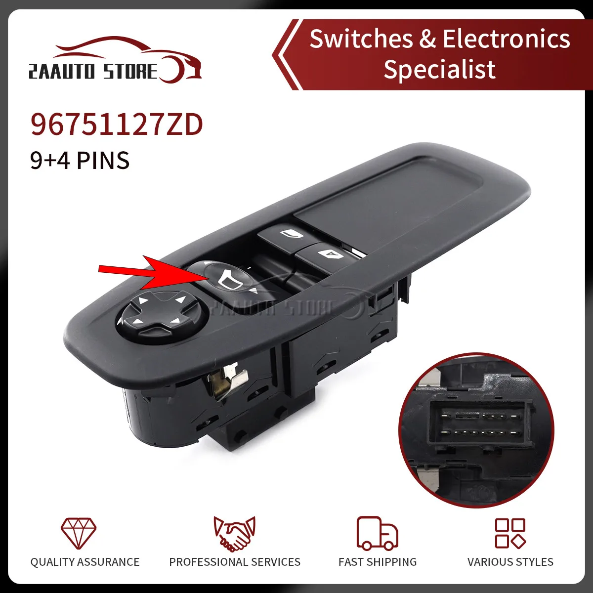 For Peugeot 208 3008 5008 2018 96751127ZD Car Window Glass Lifter Control Master Switch Panel Car 96751120ZD Without Folding
For Peugeot 208 3008 5008 2018 96751127ZD Car Window Glass Lifter Control Master Switch Panel Car 96751120ZD Without Folding