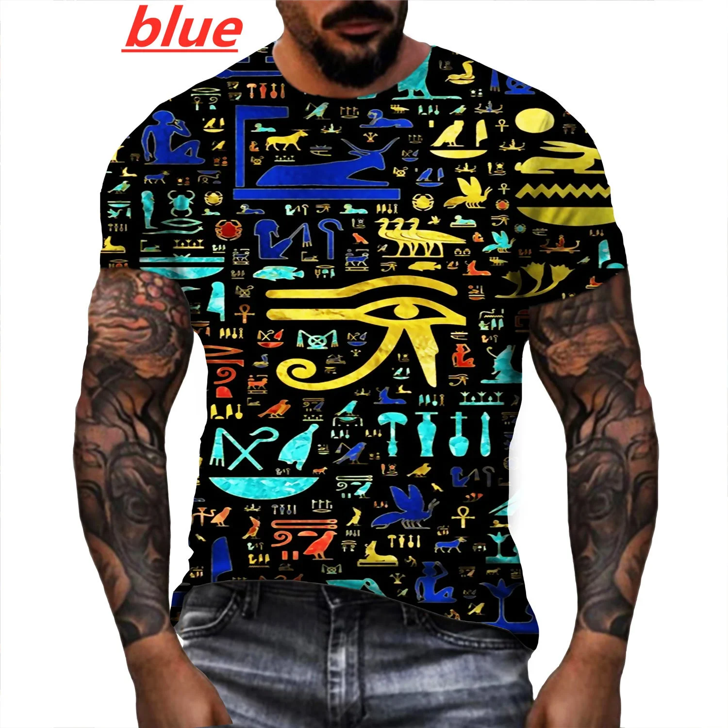 Футболка с 3d принтом Бога, Египта, символа Фараона Анубиса, модная футболка в стиле древнего египетского происхождения, Забавные топы с коро...
Футболка с 3d принтом Бога, Египта, символа Фараона Анубиса, модная футболка в стиле древнего египетского происхождения, Забавные топы с коро...