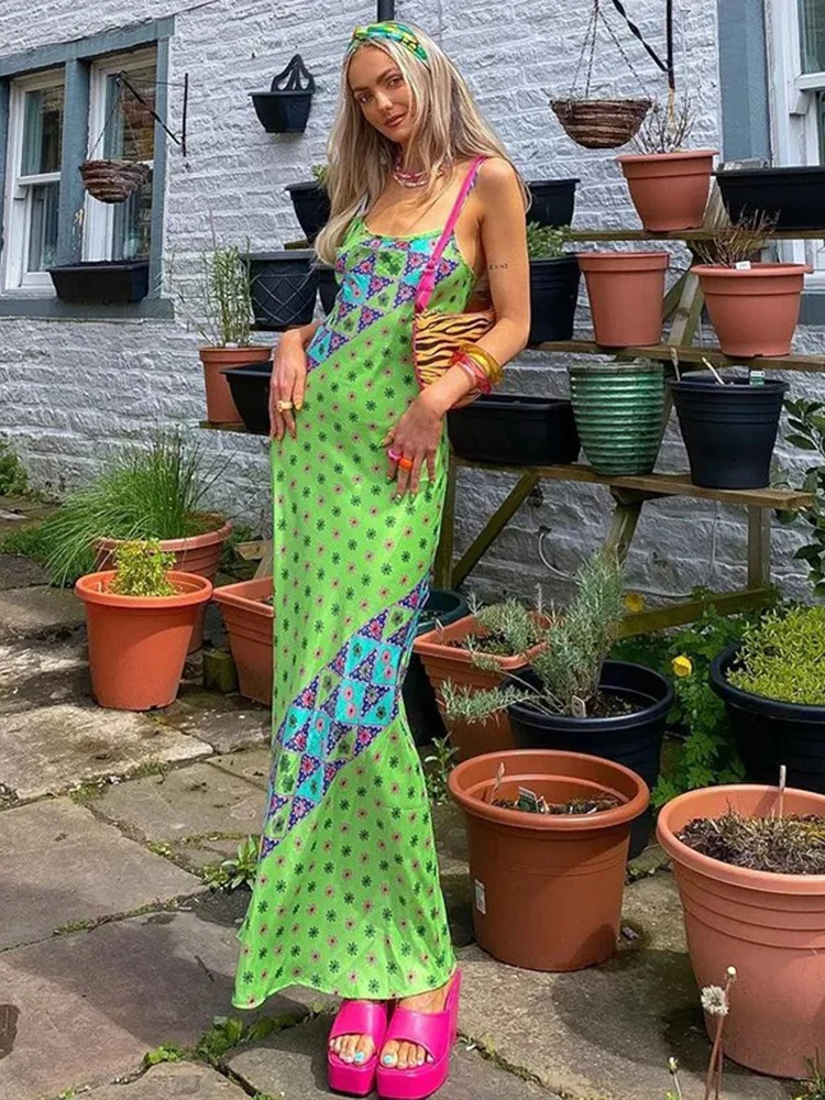 Trendeez Casual Colorblock Spaghetti Strap Backless Ankle-length Dress
Trendeez Casual Colorblock Spaghetti Strap Backless Ankle-length Dress