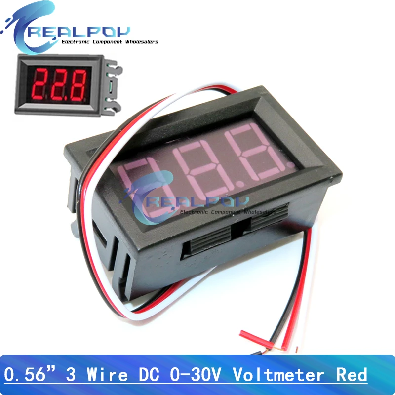 Цифровой вольтметр REALPOY DC 0-30V
Цифровой вольтметр REALPOY DC 0-30V