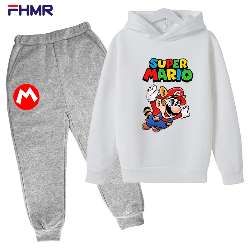 The new fashion 2D flying Mario print boys and girls Hoodie + sweatpants set is fashionable, loose and comfortable
The new fashion 2D flying Mario print boys and girls Hoodie + sweatpants set is fashionable, loose and comfortable