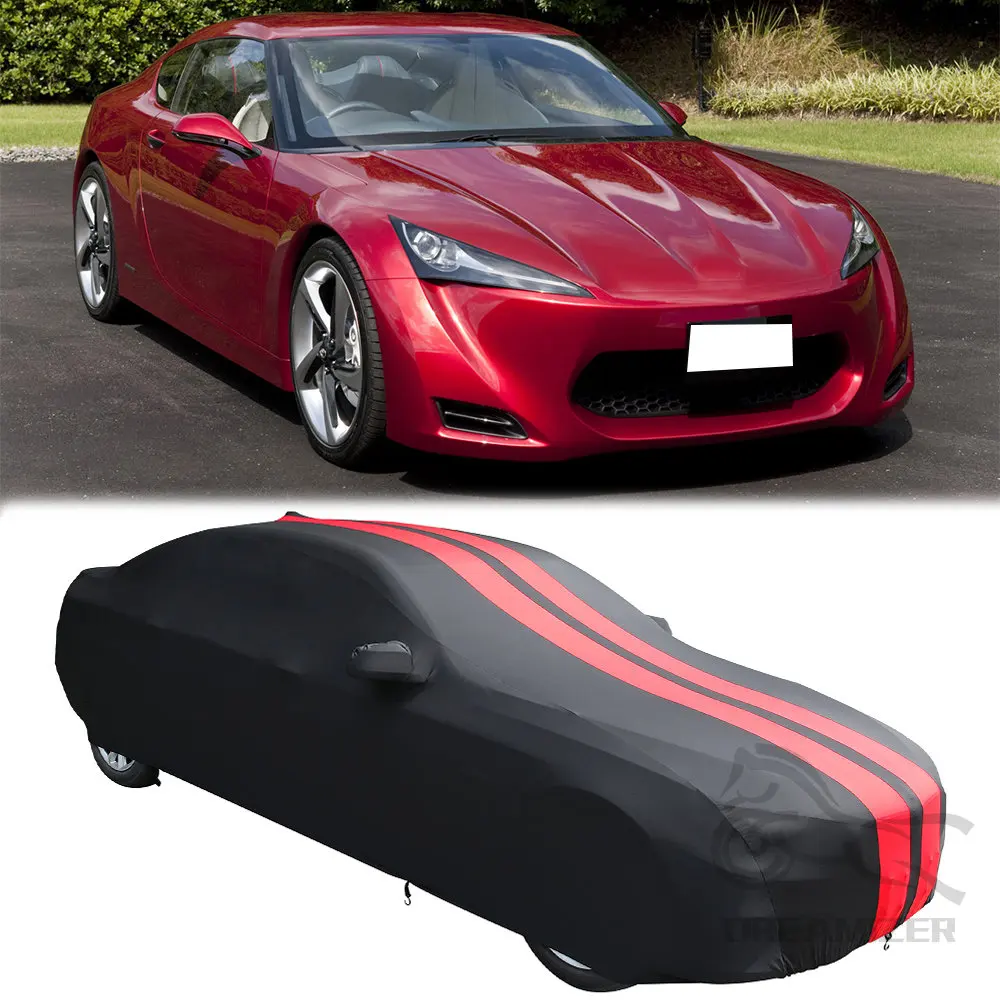 Black With Red Stripes Dust-proof Ultraguard Stretch Satin Indoor Car Cover For TOYOTA Model Velvet Full Car Body Cover
Black With Red Stripes Dust-proof Ultraguard Stretch Satin Indoor Car Cover For TOYOTA Model Velvet Full Car Body Cover