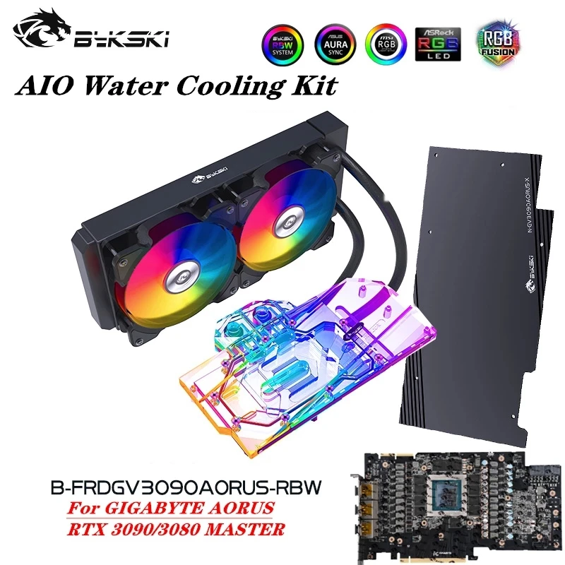 Bykski AIO Water Cooling Kit A RGB For GIGABYTE AORUS RTX3090/3080 MASTER/GPU Cooler 5V B-FRDGV3090AORUS-RBW
Bykski AIO Water Cooling Kit A RGB For GIGABYTE AORUS RTX3090/3080 MASTER/GPU Cooler 5V B-FRDGV3090AORUS-RBW