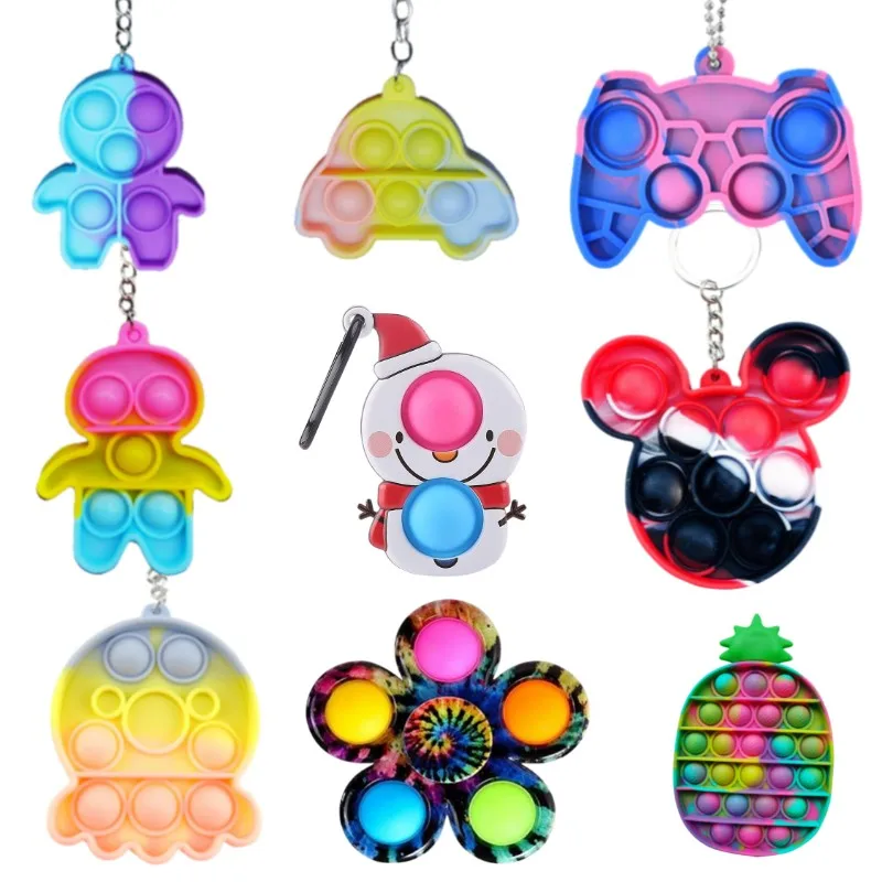 Rainbow Keychain Pop Fidget Spinner Kids Toy Sensory Autisim Special Need Its Anti-stress Stress Relief Squishy Fidget Toy Adult
Rainbow Keychain Pop Fidget Spinner Kids Toy Sensory Autisim Special Need Its Anti-stress Stress Relief Squishy Fidget Toy Adult