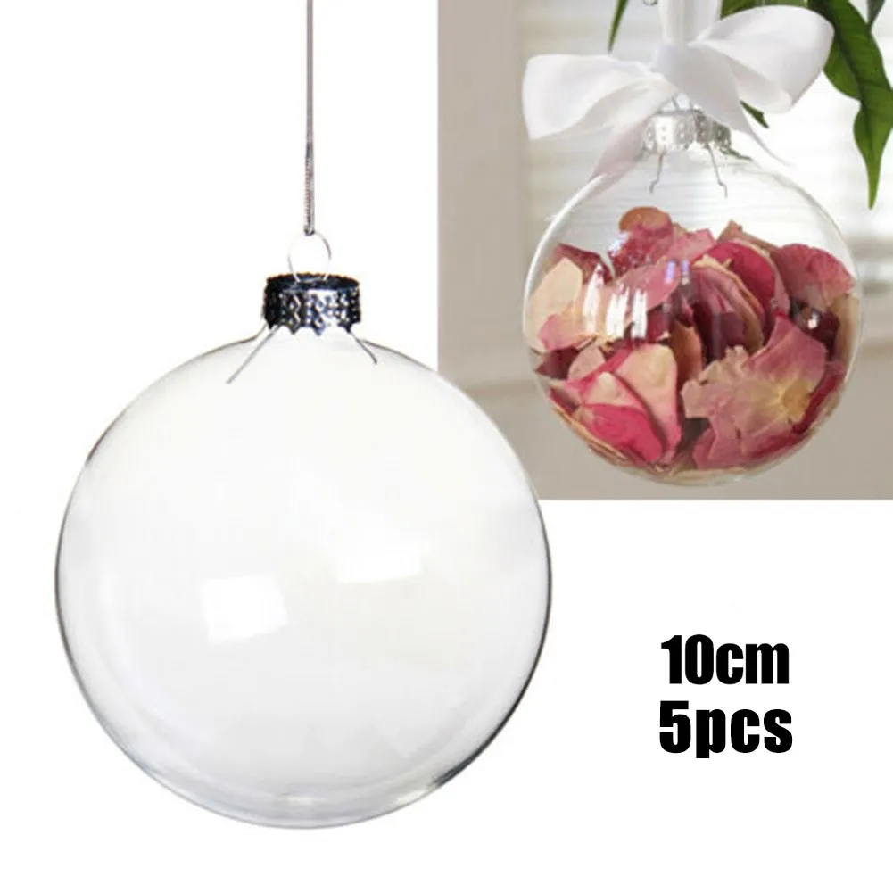 8-10mm 10 Pairs Clear Fillable Plastic Ball Home Decoration Wedding Party Garden DIY Decor Big Christmas Tree Hanging Ornament
8-10mm 10 Pairs Clear Fillable Plastic Ball Home Decoration Wedding Party Garden DIY Decor Big Christmas Tree Hanging Ornament
