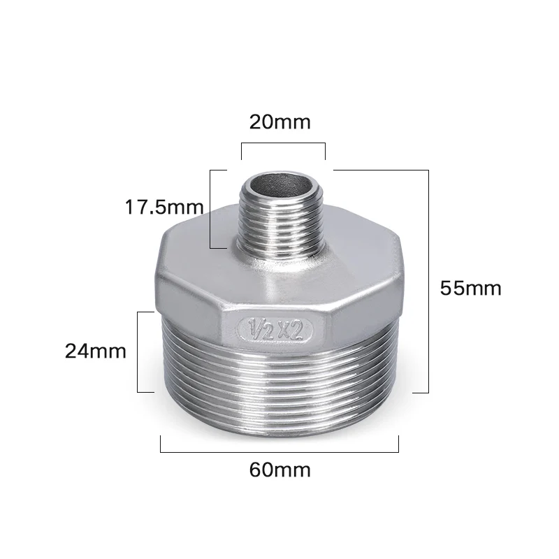 Stainless Steel External thread adapter 1/2" Water Tank Fittings Pipe Nipple Connector Quick Coupler Adapter
Stainless Steel External thread adapter 1/2" Water Tank Fittings Pipe Nipple Connector Quick Coupler Adapter