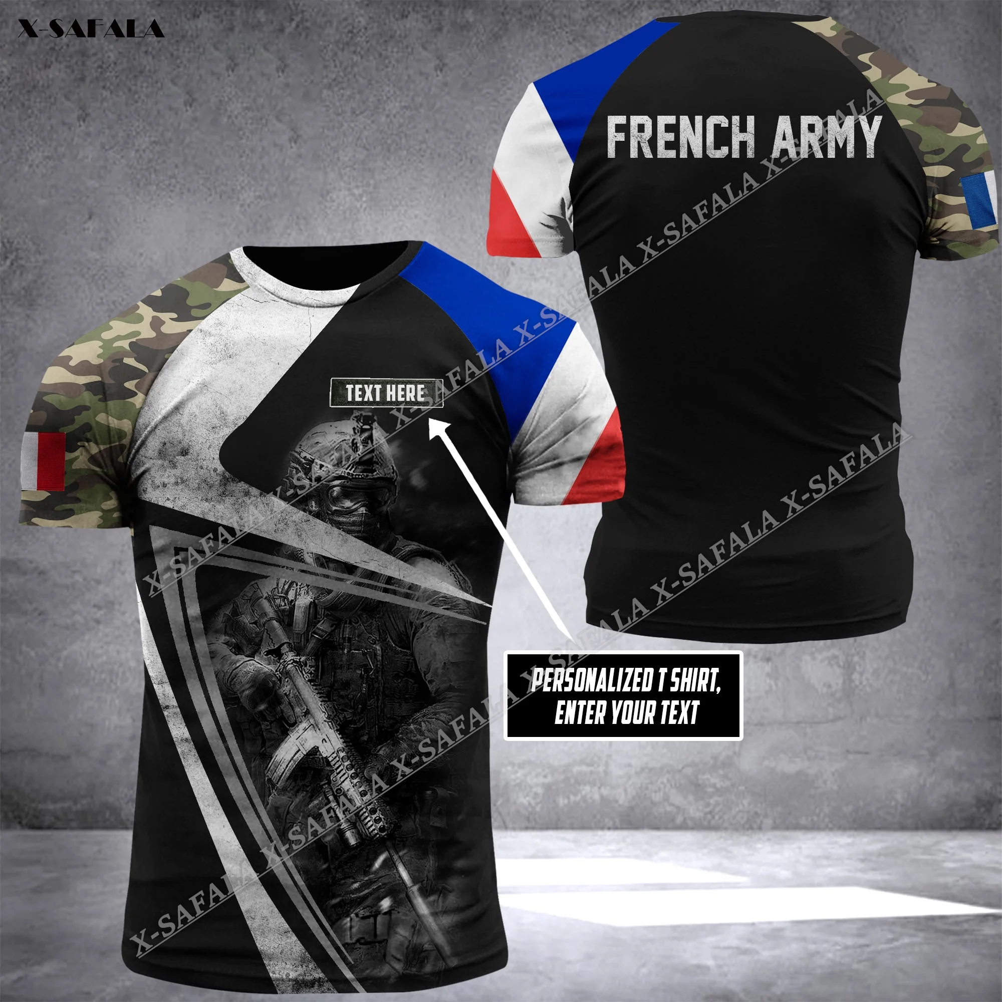 

Australian French Denmark British Skull Military Soldier ARMY Camo VETERAN Flag 3D Print T Shirt Men Top Tee Clothing Breathable