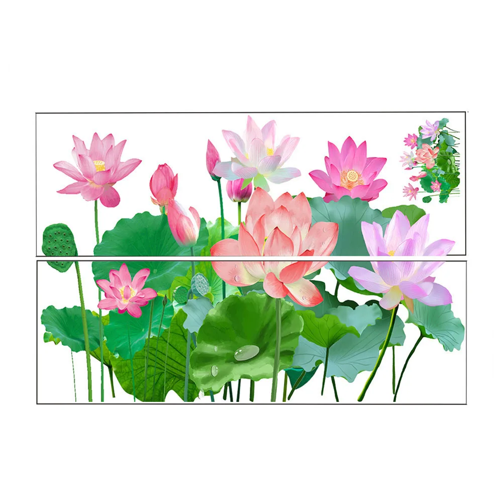 1set Lotus Flower DIY Wall Sticker Living Room Wall Sticker Self-Adhesive Home Wall Decal Flower Home Decoration Stickers
1set Lotus Flower DIY Wall Sticker Living Room Wall Sticker Self-Adhesive Home Wall Decal Flower Home Decoration Stickers