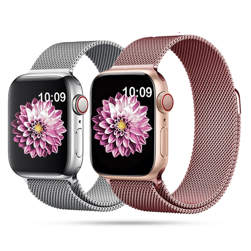 Magnetic Loop Strap For Apple watch Band 40mm 44mm 45mm 41mm 42mm 38mm Stainless steel correa bracelet iWatch series 3 4 5 6 7 s
Magnetic Loop Strap For Apple watch Band 40mm 44mm 45mm 41mm 42mm 38mm Stainless steel correa bracelet iWatch series 3 4 5 6 7 s