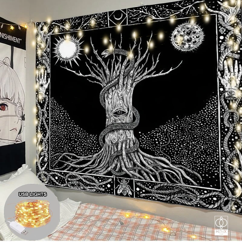 Gothic Home Decor Tapestry with Lights Psychedelic Tapestries Wall Hanging Skull Decoration Boho Korean Room Decor Aesthetic
Gothic Home Decor Tapestry with Lights Psychedelic Tapestries Wall Hanging Skull Decoration Boho Korean Room Decor Aesthetic
