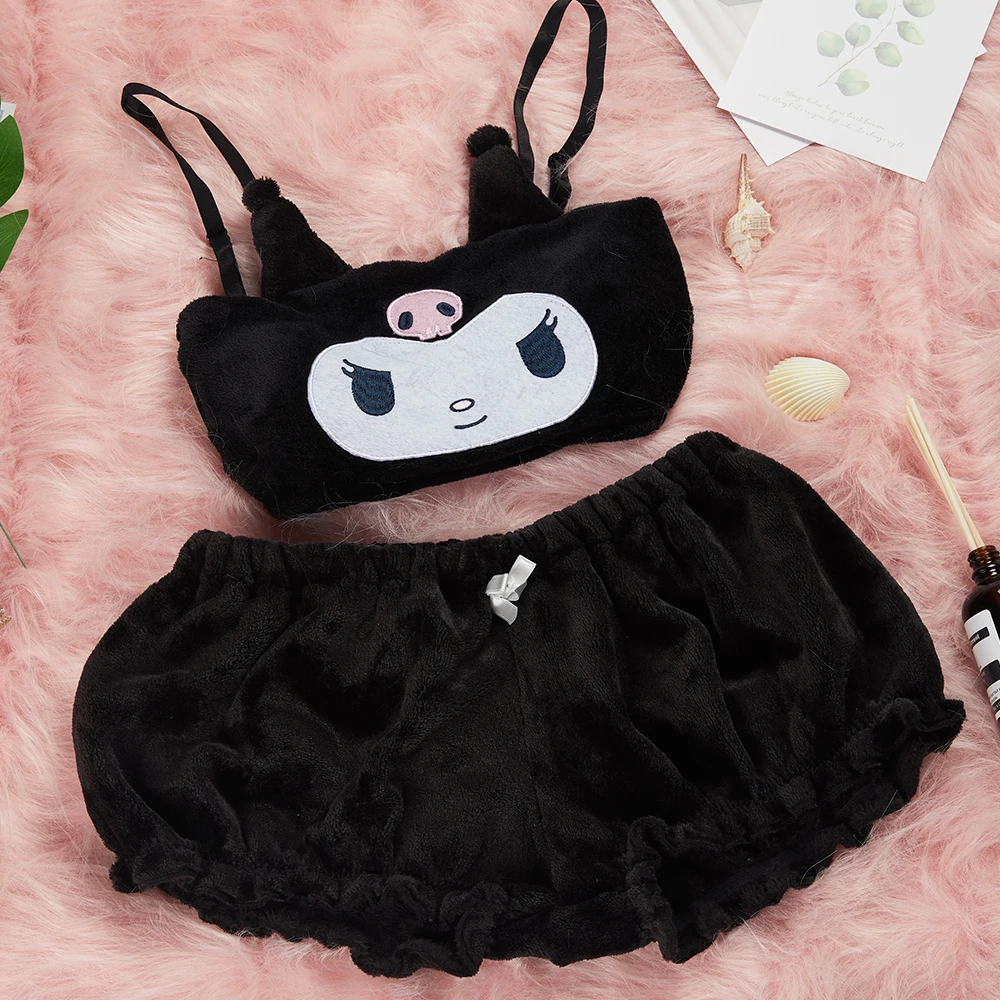 SIROLISA Kwaii Woman Fluffy Pajamas Set Velvet Tube Top and Panties Set Girl Fuzzy Anime Long Ear Bunny Bra Cartoon Underwear
SIROLISA Kwaii Woman Fluffy Pajamas Set Velvet Tube Top and Panties Set Girl Fuzzy Anime Long Ear Bunny Bra Cartoon Underwear