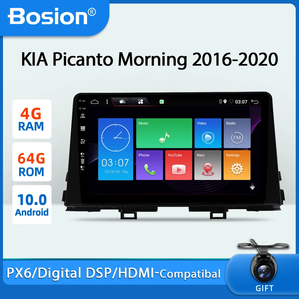Bosion PX6 DSP Car Multimedia Player 4GB+64GB Android 10 Car GPS Navigation Car Stereo for Kia Picanto Morning 2016-2020 (JA)
Bosion PX6 DSP Car Multimedia Player 4GB+64GB Android 10 Car GPS Navigation Car Stereo for Kia Picanto Morning 2016-2020 (JA)