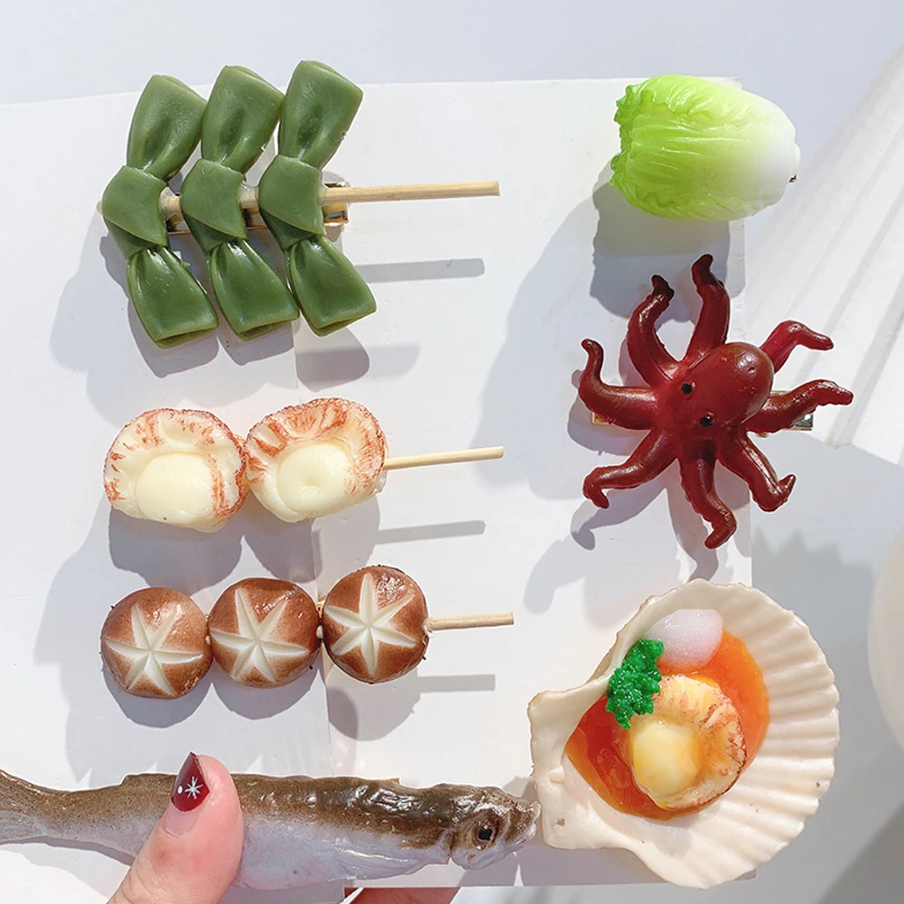Multiple Styles New Novelty Simulation Food Barbecue Hairpin HairClaw Barrettes for Women Girl Child Accessories Headwear
Multiple Styles New Novelty Simulation Food Barbecue Hairpin HairClaw Barrettes for Women Girl Child Accessories Headwear