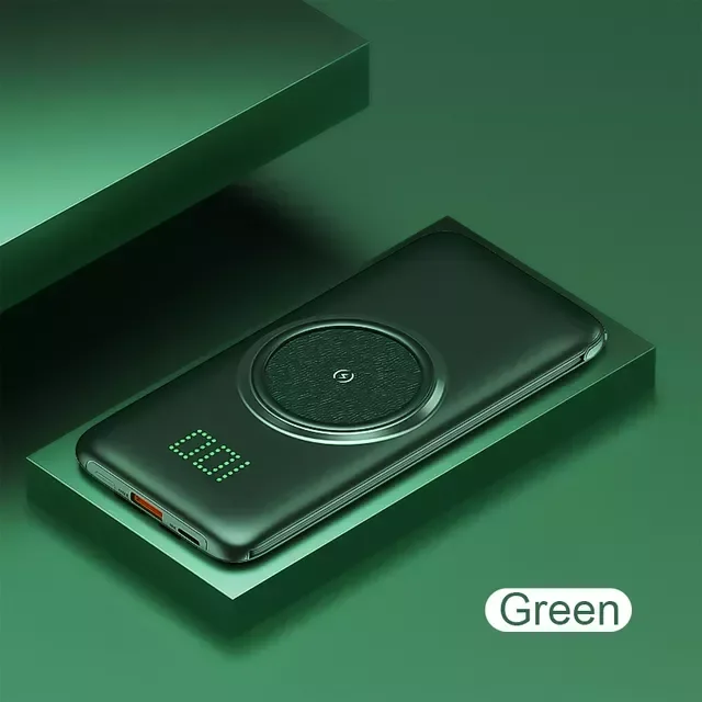 NEW 20000mAh Wireless Charger Power Bank Built-in 4 Cables 10000mAh Powerbank Portable External Battery Charger For iPhone
NEW 20000mAh Wireless Charger Power Bank Built-in 4 Cables 10000mAh Powerbank Portable External Battery Charger For iPhone