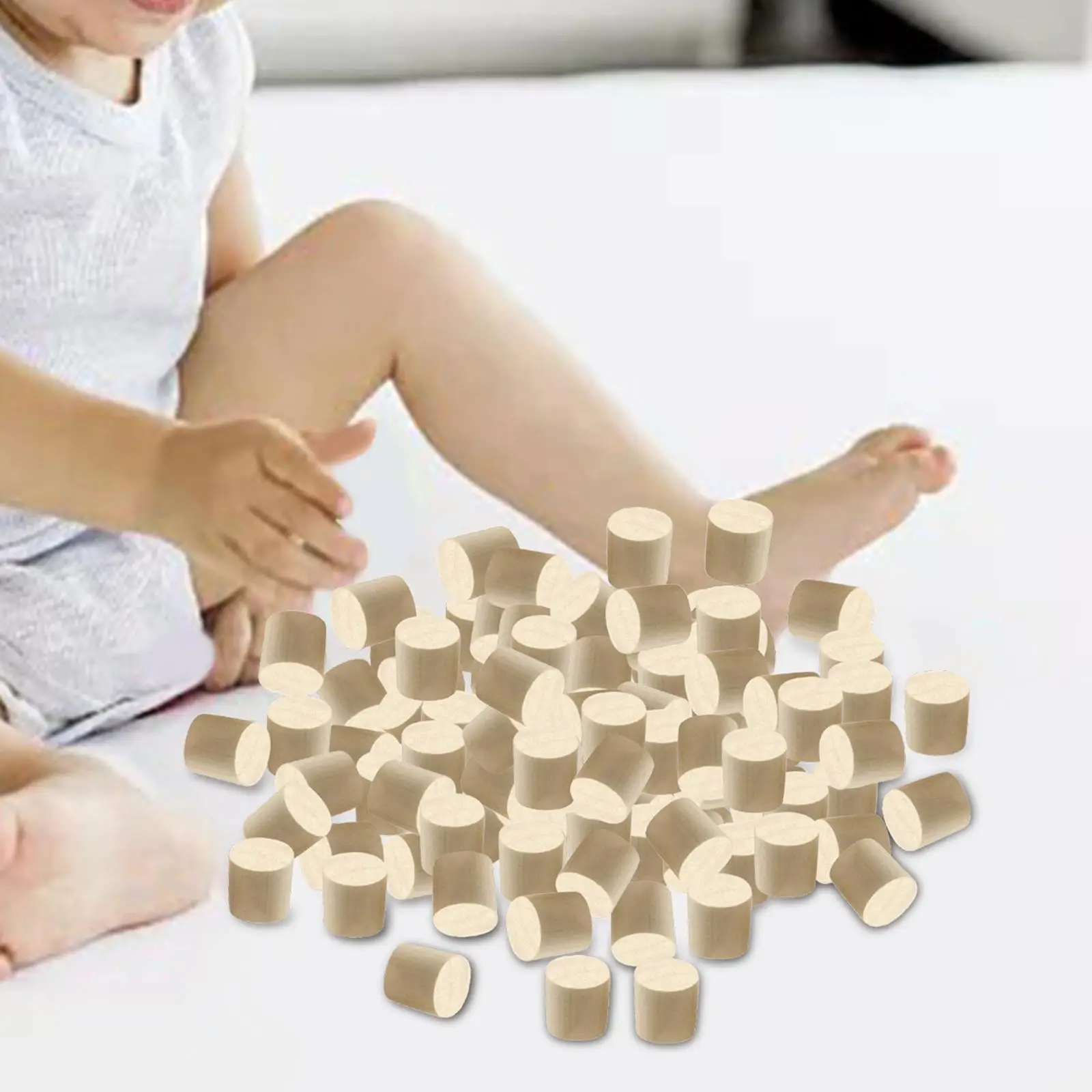 100Pcs Small Wood Blocks Cylinder Blocks Educational Learning Toy Teaching Aids Material for Kids
100Pcs Small Wood Blocks Cylinder Blocks Educational Learning Toy Teaching Aids Material for Kids