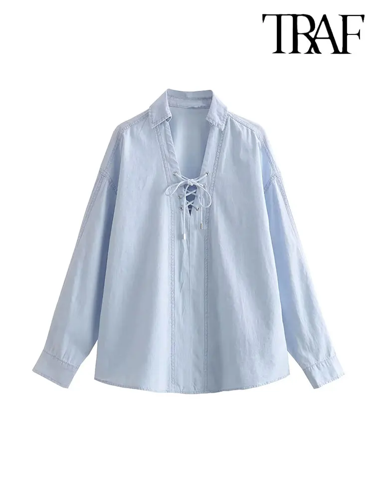 TRAF 2023 Autumn Women Fashion Blouse Female Versatile Loose Shirts New Lady Casual Long Sleeve Tops
TRAF 2023 Autumn Women Fashion Blouse Female Versatile Loose Shirts New Lady Casual Long Sleeve Tops