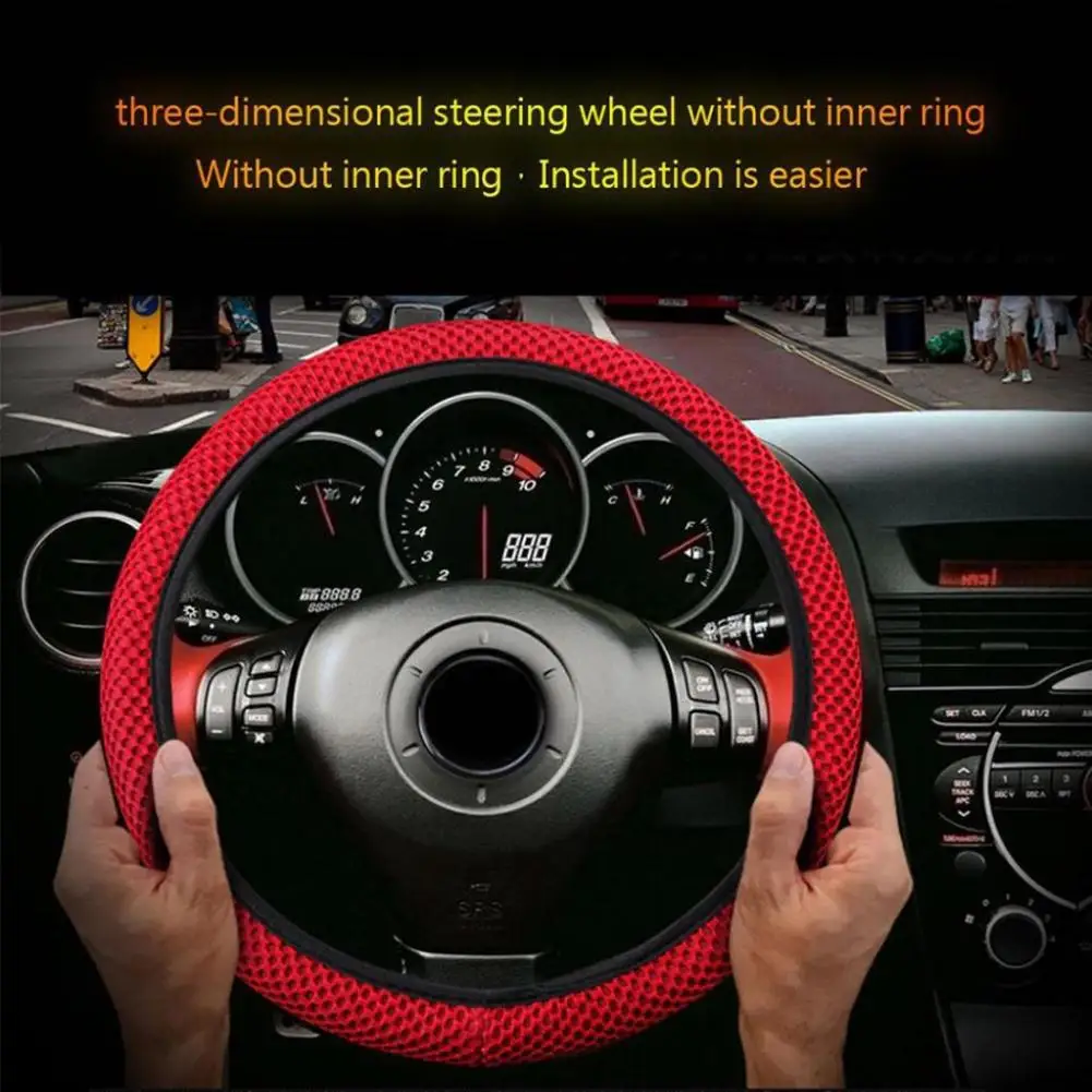 Universal Truck Car Breathable Anti-Slip Steering Wheel Cover Guard Car-Styling Auto Steering Wheel Cover
Universal Truck Car Breathable Anti-Slip Steering Wheel Cover Guard Car-Styling Auto Steering Wheel Cover