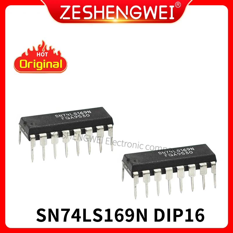 

5PCS/LOT 74LS169 SN74LS169N HD74LS169P DIP-16 Four-bit binary reversible counter In Stock NEW Original IC