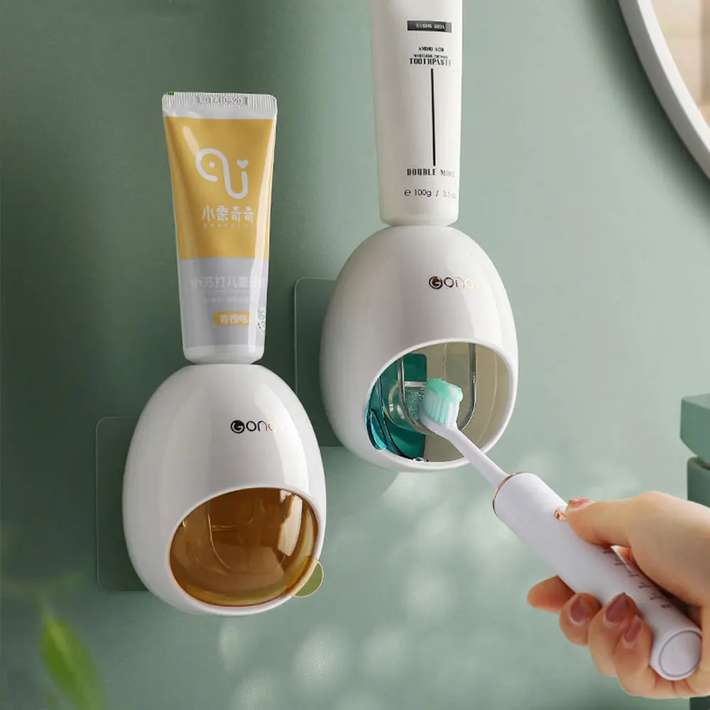 Automatic Toothpaste Dispenser Wall Mount Punch-free Waterproof Toothpaste Squeezer Dust-proof Storage Rack Bathroom Accessories
Automatic Toothpaste Dispenser Wall Mount Punch-free Waterproof Toothpaste Squeezer Dust-proof Storage Rack Bathroom Accessories