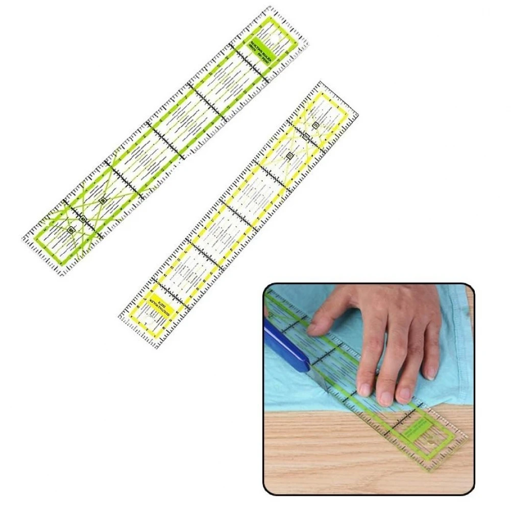 Metric Acrylic Patchwork Ruler for DIY Sewing, Transparent Fabric Cutting Ruler Tailor Patchwork Craft Grid Lines Sewing Ruler
Metric Acrylic Patchwork Ruler for DIY Sewing, Transparent Fabric Cutting Ruler Tailor Patchwork Craft Grid Lines Sewing Ruler