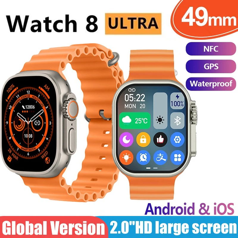 NEW Smart Watch Ultra Series 8 NFC Smartwatch Wireless Charging Bluetooth Call Men Women Fitness Bracelet HD Screen for Apple
NEW Smart Watch Ultra Series 8 NFC Smartwatch Wireless Charging Bluetooth Call Men Women Fitness Bracelet HD Screen for Apple