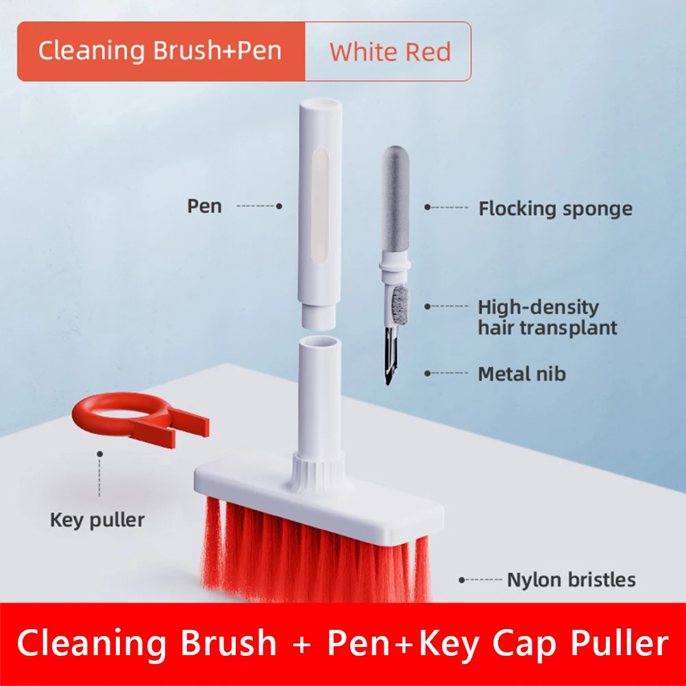 5 in 1 Keyboard Cleaning Brush Earphone Computer Cleaner Keycap Puller Kit Wireless Earbuds Cleaner Dust Remover Tool
5 in 1 Keyboard Cleaning Brush Earphone Computer Cleaner Keycap Puller Kit Wireless Earbuds Cleaner Dust Remover Tool