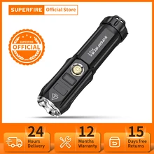 SUPERFIRE F15/T xhp90 36W led flashlight Ultra Bright torch Display USB-C Rechargeable Multi-function for Camping Lantern