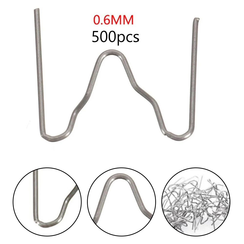 500PCS Durable 0.6mm M Style Hot Stapler Staple Pre-cut Sliver Stainless Steel For Car Bumper Plastic Welder Repair Deluxe Kit
500PCS Durable 0.6mm M Style Hot Stapler Staple Pre-cut Sliver Stainless Steel For Car Bumper Plastic Welder Repair Deluxe Kit