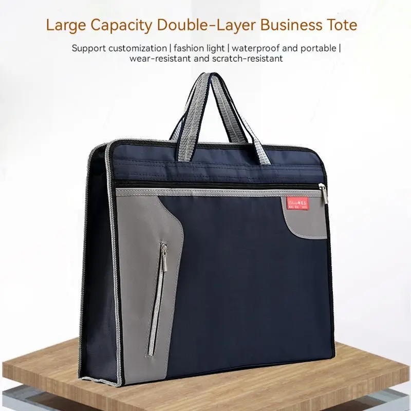 Pocket Folders Canvas Portable Briefcase Double Zipper Data Office Storage Briefcase Filing Products Office School Supplies
Pocket Folders Canvas Portable Briefcase Double Zipper Data Office Storage Briefcase Filing Products Office School Supplies