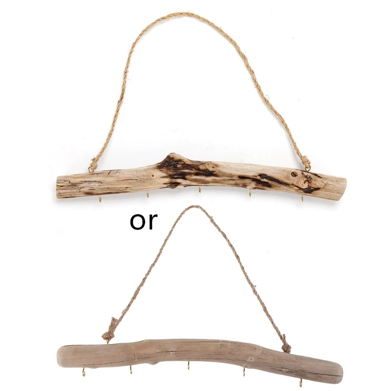Vintage Driftwood Storage Hanging Rack for Key Jewelry Door Hook Household Wall 
Vintage Driftwood Storage Hanging Rack for Key Jewelry Door Hook Household Wall