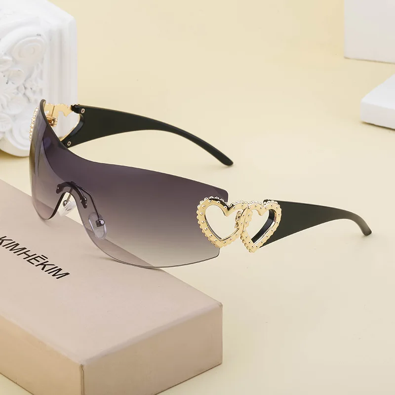 Rimless Sunglasses Women Riding Windproof Goggles Female Y2k 2000S One Piece Glasses Trendy Punk Shades Glasses UV400 Eyewear
Rimless Sunglasses Women Riding Windproof Goggles Female Y2k 2000S One Piece Glasses Trendy Punk Shades Glasses UV400 Eyewear
