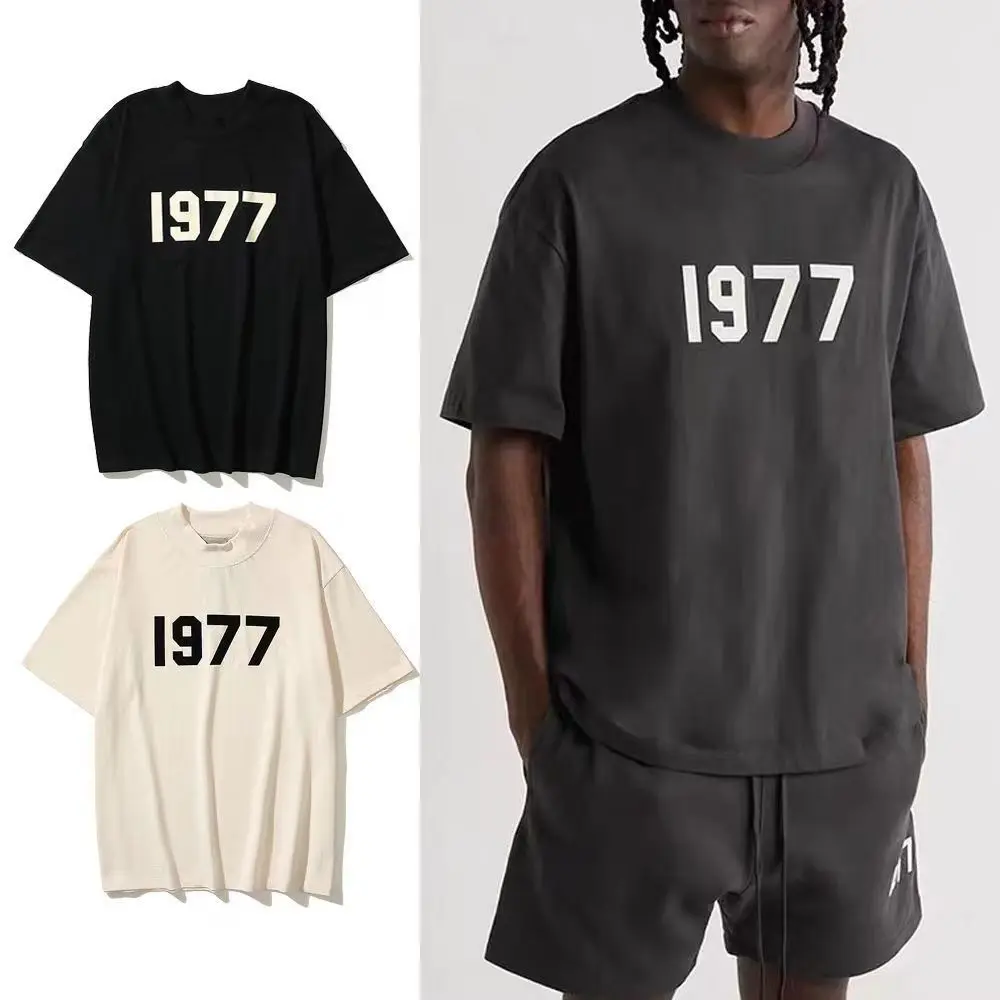 Essentials 1977 Jerry Lorenzo Cotton Loose Unisex TSHIRT Summer Short Sleeve TOP Letter Printing Round Neck NEW MAN WOMAN SHIRT
Essentials 1977 Jerry Lorenzo Cotton Loose Unisex TSHIRT Summer Short Sleeve TOP Letter Printing Round Neck NEW MAN WOMAN SHIRT