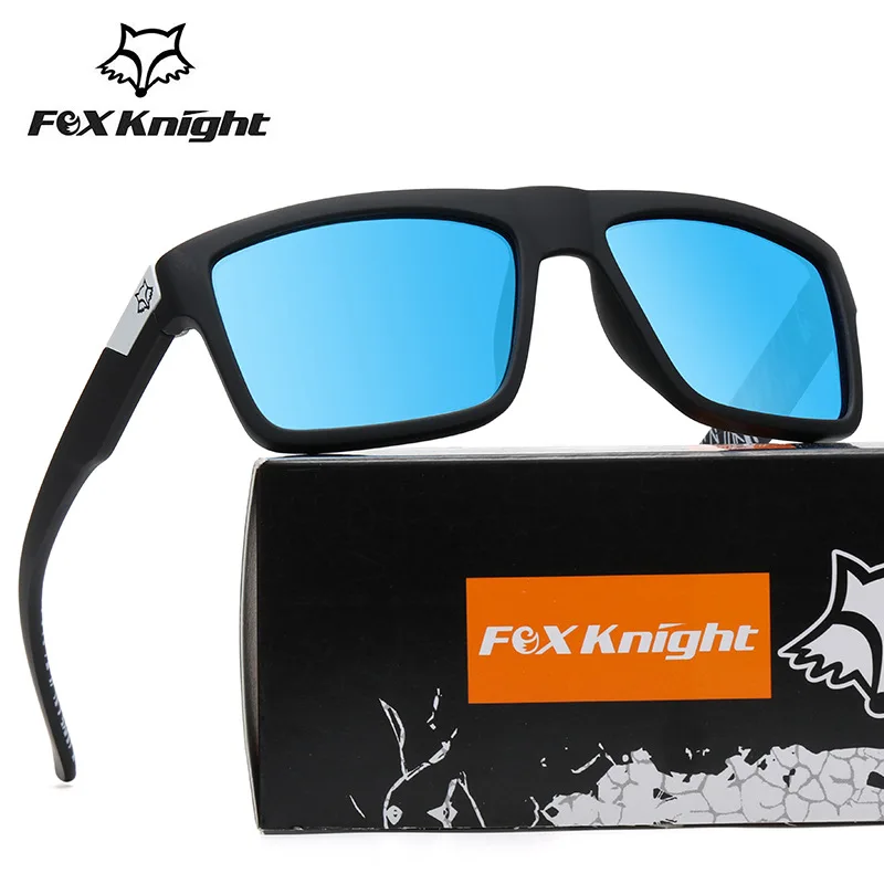 

Fox knight square sports fishing polarized sunglasses women men 2022 high quality mirror aesthetic retro driving glasses uv400
