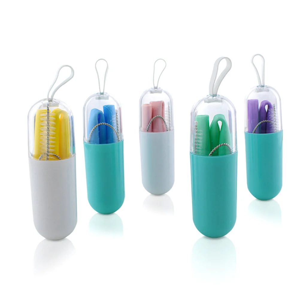 Straws Silicone Drinking Reusable Collapsible Straw Foldingcase Rubber Portable Cleaning Flexibletravel Party Cocktail Bulk Soft
Straws Silicone Drinking Reusable Collapsible Straw Foldingcase Rubber Portable Cleaning Flexibletravel Party Cocktail Bulk Soft