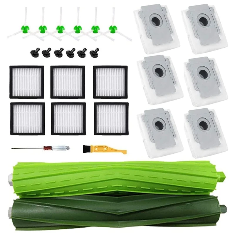 Replacement Parts Accessories Kit For Roomba I7 I7+ I6+ I3+ Plus,Brushes & High-Efficiency HEPA Filters & Dirt Disposal Bags
Replacement Parts Accessories Kit For Roomba I7 I7+ I6+ I3+ Plus,Brushes & High-Efficiency HEPA Filters & Dirt Disposal Bags